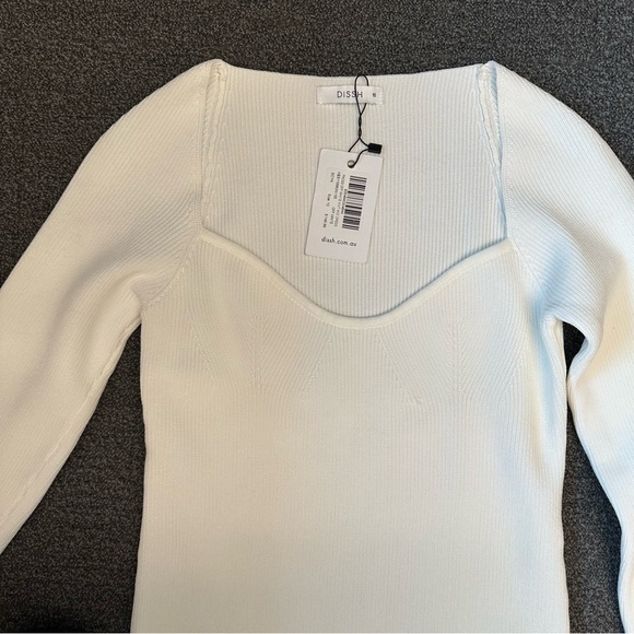 DISSH Paces Off White Knit Midi Dress - Picture 2 of 14